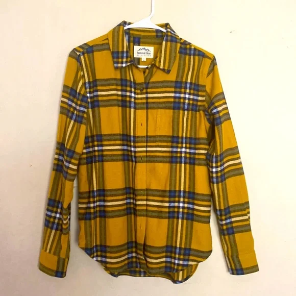 Yellow Plaid Fannel - Picture 1 of 5